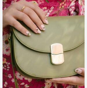 Green Leather Crossbody Bag